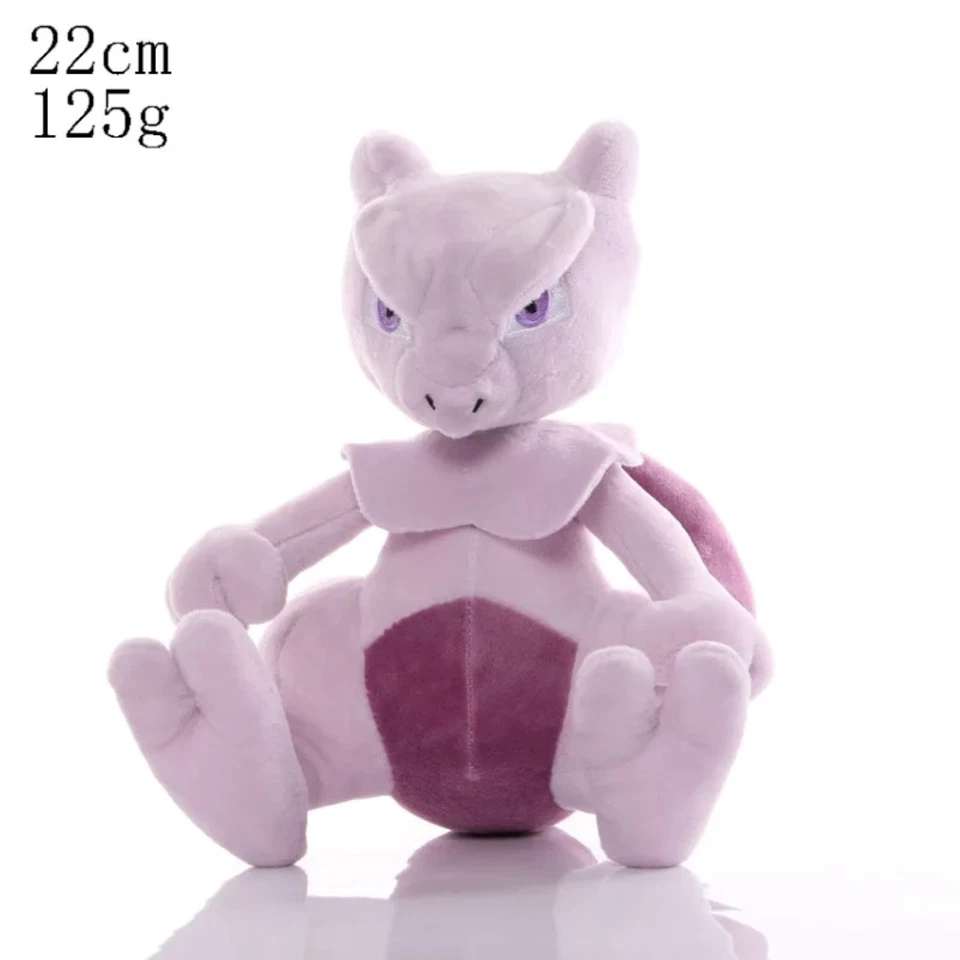 Mewtu Plüschtier 22 cm – Pokémon Kuscheltier – Weiches Spielzeug für Kinder - Bild 1 von 1