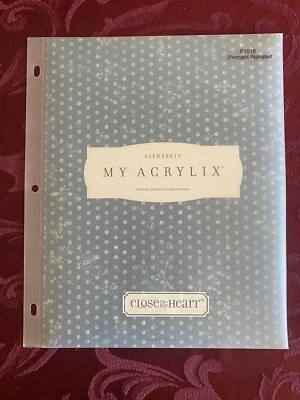 CLOSE TO MY HEART Pennant Alphabet 80 peças conjunto de selos acrílicos, Novo em folha - Raro - Imagem 1 de 4
