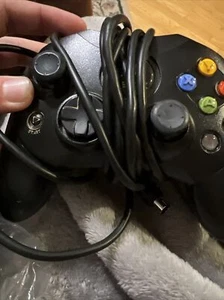 OEM Original Microsoft Xbox Black S Type Controller With Breakaway Cable - Picture 1 of 6