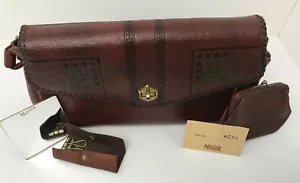 Vintage Meeker Purse Tooled Leather Shoulder Bag & Original Accessories EUC - Picture 1 of 12