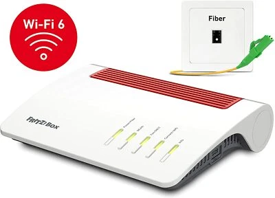 AVM FRITZ!Box 5590 Fiber (Wi-Fi 6 Glasfasermodem (WLAN AX,5 GHz und 2,4 GHz) - Bild 1 von 4