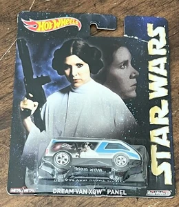 2016 Hot Wheels Popkultur Star Wars-Leia DREAM VAN XGW PANEL weiß wReal Rider - Bild 1 von 6