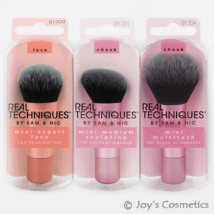 1 REAL TECHNIQUES Full Sized Head Compact Handle Mini Brush "Pick Your 1 Type" - Picture 1 of 11