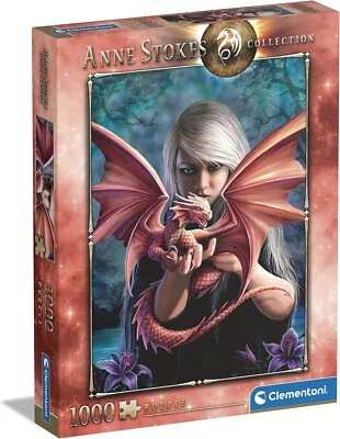 Clementoni 39640 1000pcs Anne Stokes Collection-Dragonkin 1000 Pieces - Image 1 of 4