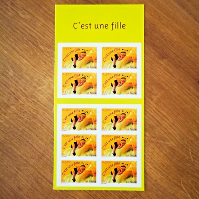 ⭐ FRANCE Carnet C'EST UNE FILLE 2004 ! NEUF !  Bloc Timbre Poste ⭐ - Photo 1/2