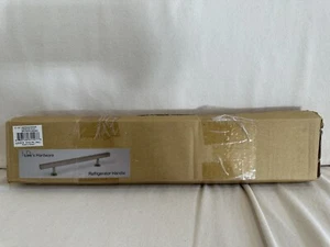 Lewis Dolin 14 in Refrigerator Handle 31-107 Brushed Brass Lew's Hardware - Picture 1 of 4