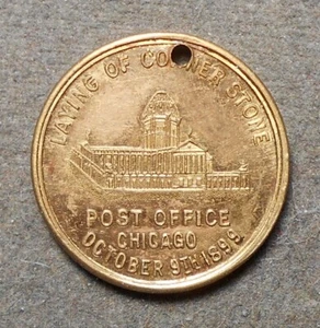 C619 Chicago (IL), Postamt, Ecksteinlegung 9. Oktober 1899 Chi-131 - Bild 1 von 2