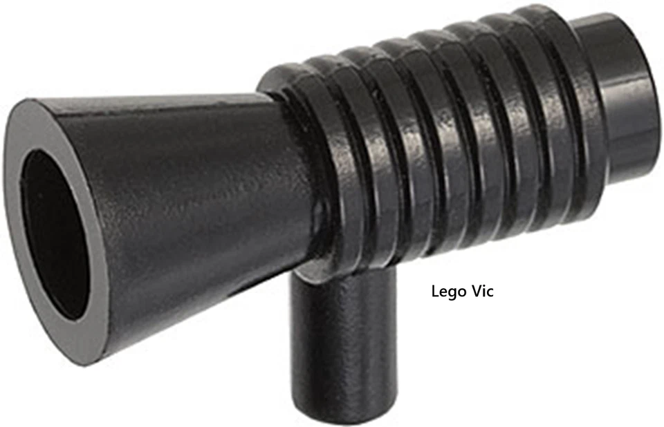 Lego 4349 x6 Loudhailer Black Star Wars 4482 7126 City Creator MOC New A62 - Photo 1/1