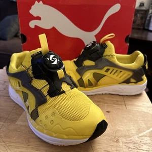 PUMA FUTURE Disc Lite Tech ELECTRIC Vibrant YELLOW SUPER RARE COLOR WAY Men’s 8 - Picture 1 of 12