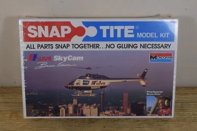 Sealed 1987 Monogram Snap-Tite 11 Alive SkyCam Atlanta Jet Ranger 3 Helicopter - Image 1 of 4