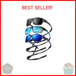 KALIYADI Polarized Sunglasses for Men, Sports Sun Glasses for Driving Cycling Fi - Picture 1 of 2