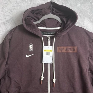 Chicago Bulls Sudadera con Capucha Para Hombres Pequeña Ciruela Nike Dri-Fit Cremallera Completa Sudadera DN7695-203 - Imagen 1 de 13