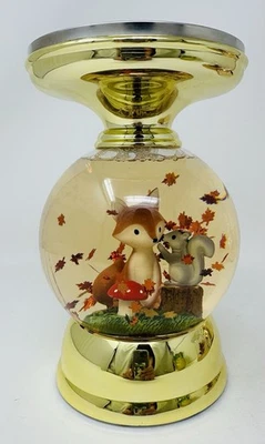 BATH & BODY WORKS FALL CRITTERS GLOBO PEDESTAL GRANDE CANDELABRO MANGA CAÍDA Foto 1 de 3