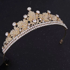 Tiara corona boda novia cristal Swarovski - Imagen 1 de 4