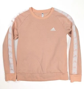 Adidas Tiro Tape Glow Pink Crew Neck Pullover Sweatshirt Women's Size Medium - Picture 1 of 6