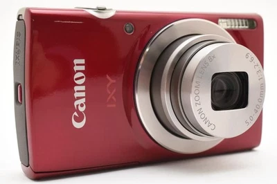 Canon IXY 180 Red Compact Digital Camera Used - Image 1 of 4