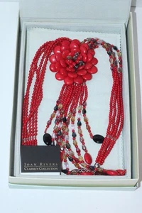 Joan Rivers Sternchen Stil Halskette - roter Howlith (mattrot) - Bild 1 von 9