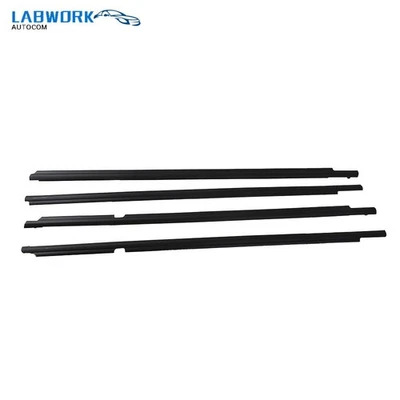 4PCS Weatherstrips Belt Seal For Toyota Corolla 09-2012 Window Moulding Trim Foto 1 de 4