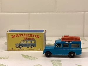 Original Vintage Matchbox - #12c Safari Land Rover. MIB 1965. - Picture 1 of 10
