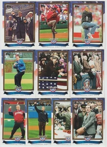 2011 Topps Opening Day PRESIDENTIAL FIRST PITCHES Complete 10 Card Insert Set - Bild 1 von 1