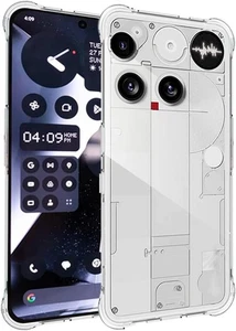 For Nothing Phone (3) Custodia TPU Trasparente Flessibile Antiurto e Antigraffio - Foto 1 di 10