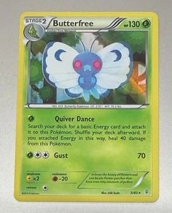 POKEMON TCG BUTTERFREE 5/83 GENERATIONS RARE HOLO MINT PACK TO SLEEVE - Foto 1 di 2