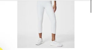 Spanx Booty Boost 7/8 Leggings White Ultimate Opacity Size Large  NWT 50427R - Picture 1 of 6