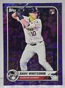 2025 Topps All Star Game Mega Box Shay Whitcomb Purple Foil Insert 47/75 Astros - Picture 1 of 2