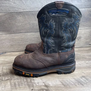 Cody James Decimator DBP-2 Mens 11 Work Boots Brown Leather Comp Toe Western - Picture 1 of 8