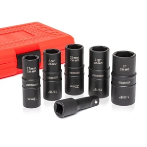NEIKO 02287B 6-Pc 1/2-Inch-Drive Impact Socket Set 10 SAE & Metric Sizes Th - Picture 1 of 7
