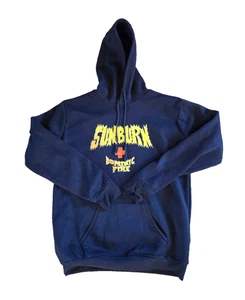 DOMINIC FIKE Large Rare Hoodie, SUNBURN Graphic, Strawberry, Front Pouch - Bild 1 von 5