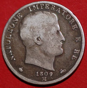 Italienische Staaten KÖNIGREICH NAPOLEON 2 Lire 1809 M C# 9.1 - Bild 1 von 2
