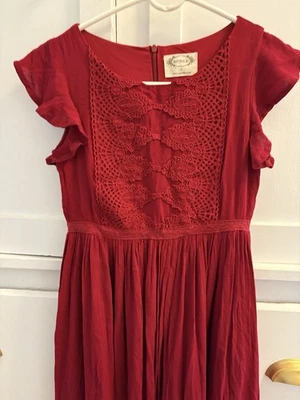 Girl's Joyfolie Mia Joy Short Sleeve Dress Size 8 Red - Image 1 of 4