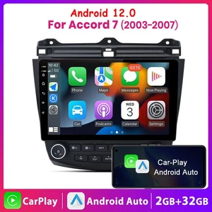 For Honda Accord 2003-2007 10.1" Android 13.0 Apple CarPlay Car Stereo Radio GPS - Picture 1 of 13