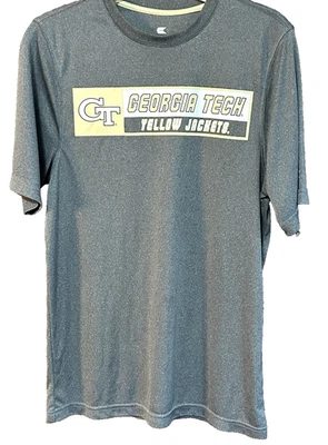 Mens S  Georgia Tech Yellow Jackets DoubleSided Logo Colosseum ShortSleeve Shirt - Image 1 of 4