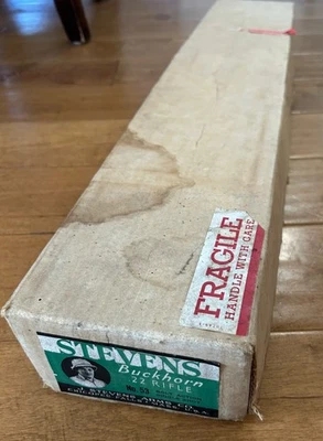 Rifle de Colección Stevens Arms Co. BUCKHORN .22 Calibre Nº 53 Perno Acción CAJA SOLO VACÍA Foto 1 de 4