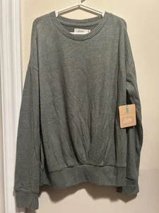 NWT Girl's Bixby Nomad Size Medium 8-10 Sage Green Soft Feel Pullover Sweater - Picture 1 of 6