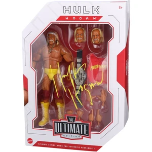 💥”HULK HOGAN” Autographed(RARE Yellow Pen) “ULTIMATE ACTION FIGURE” - Picture 1 of 2