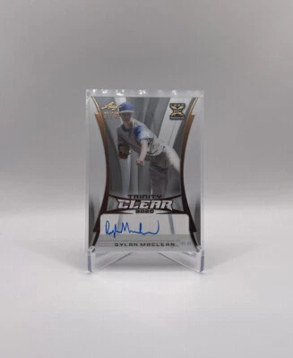 2020 Leaf Trinity Clear Dylan Maclean XRC RC  AUTO Prospect /40 Rangers - Image 1 of 2