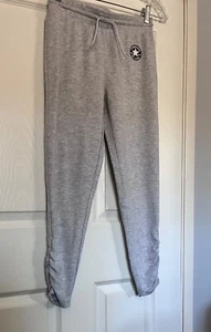 converse all star girl grey lightweight Sweatpants joggers size 12/13 large GUC - Picture 1 of 4