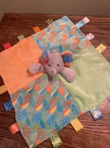 Taggies Colors Style Little Leaf Elephant Blanket Lovey - Picture 1 of 8