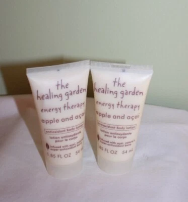 2 Tubes Healing Garden Energy Therapy Apple and Acai Body Lotion  1.85 oz each - Image 1 of 2
