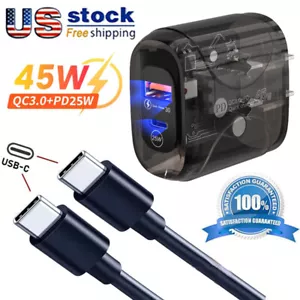 PD USB Wall Charger Plug Home Power Adapter For Google Pixel 8 7/6 Pro 5 4a 3 XL - Picture 1 of 14