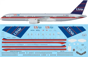 A4-305 US Air Boeing 757-2B7 S1/144 Scale Screen Printed Decal - Picture 1 of 1