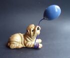 * Hagen-Renaker Miniature Ceramic Dog Figurine Shar Pei w Balloon