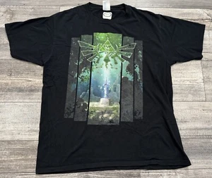 Offizielles Nintendo Legend Of Zelda T-Shirt Herren Größe Large schwarz Link Schwert - Bild 1 von 7