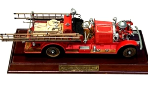 Franklin Mint 1/32 1922 Ahrems Fox R K 4 Fire Engine Ladder Truck Model Red - Picture 1 of 20