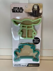 Disney The Mandalorian (Star Wars) 2 moldes de desayuno de silicona NUEVO - Imagen 1 de 2