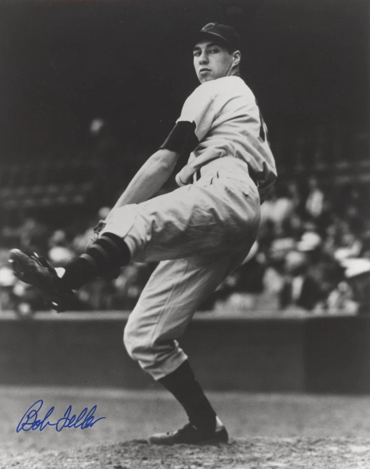 Foto autografiada firmada por Bob Feller de los Indios de Cleveland 8x10 LSCM CERTIFICADO DE AUTENTICIDAD #4 Foto 1 de 1