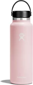 Wide Mouth vacuum insulated stainless steel water bottle with leakproofcloseable - Picture 1 of 9